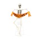 Glitzhome 86.25"H Lighted Halloween 2D Skeleton Outdoor Décor with 220 warm White LED Lights （KD）