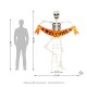 Glitzhome 86.25"H Lighted Halloween 2D Skeleton Outdoor Décor with 220 warm White LED Lights （KD）