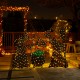 Glitzhome Set of 3  Lighted  Halloween 2.5D Witches with Cauldron Outdoor Décor with 340 Warm White LED Lights （KD）