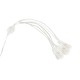 Glitzhome Set of 2 Lighted Halloween 2.5D Ghosts Family Outdoor Décor with 80L+50L Warm White LED Lights （KD）
