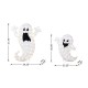 Glitzhome Set of 2 Lighted Halloween 2.5D Ghosts Family Outdoor Décor with 80L+50L Warm White LED Lights （KD）