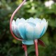 Glitzhome 26.25"H Metal Solar Standing Flamingo Garden Statue (KD)
