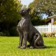 Glitzhome 23.25"H MGO Bronze Leopard Statue