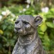 Glitzhome 23.25"H MGO Bronze Leopard Statue