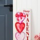 Glitzhome 36"H Valentine's Lighted Wooden  Stacked Heart Porch Decor w/Timer