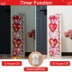 Glitzhome 36"H Valentine's Lighted Wooden  Stacked Heart Porch Decor w/Timer
