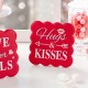 Glitzhome 6"H Set of 2 Valentine's Wooden  Table Decor