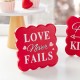 Glitzhome 6"H Set of 2 Valentine's Wooden  Table Decor