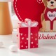 Glitzhome 12"L Set of 4 Valentine's Wooden Table Block