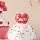 Glitzhome S/2 Valentine's Resin Cupcakes Table Decor