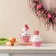 Glitzhome S/2 Valentine's Resin Cupcakes Table Decor