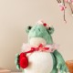 Glitzhome Set of 2  Valentine's Frog Couple Figurine