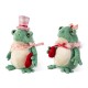 Glitzhome Set of 2  Valentine's Frog Couple Figurine