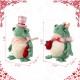 Glitzhome Set of 2  Valentine's Frog Couple Figurine