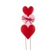 Glitzhome 36"H Set of 3 Valentine's Metal  Stacked Heart Yard Stake (KD)