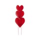 Glitzhome 36"H Set of 3 Valentine's Metal  Stacked Heart Yard Stake (KD)