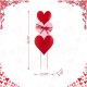 Glitzhome 36"H Set of 3 Valentine's Metal  Stacked Heart Yard Stake (KD)