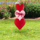 Glitzhome 36"H Set of 3 Valentine's Metal  Stacked Heart Yard Stake (KD)