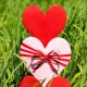 Glitzhome 36"H Set of 3 Valentine's Metal  Stacked Heart Yard Stake (KD)