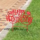 Glitzhome 23.25"H Metal Happy Valentine's Day Yard Stake (KD)
