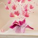 Glitzhome 21"H Lighted Valentine's Pink Heart Table Tree