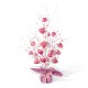 Glitzhome 21"H Lighted Valentine's Pink Heart Table Tree