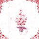 Glitzhome 21"H Lighted Valentine's Pink Heart Table Tree