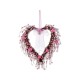 Glitzhome 17"H Valentine's Pink Berry Heart Wreath