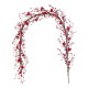 Glitzhome 72"L Valentine's Red Berry  Garland