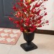 Glitzhome 36"H Valentine's Lighted Red Berry Heart Urn Porch Tree，w/Timer