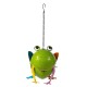 Glitzhome 9"L Metal Glossy Frog Outdoor Garden Birdhouse