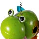 Glitzhome 9"L Metal Glossy Frog Outdoor Garden Birdhouse