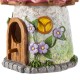 Glitzhome 9"H Resin Pink Roof Outdoor Garden Birdhouse