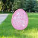 Glitzhome 24"H Easter Metal Egg Yard Stake  (KD)