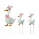 Glitzhome Set of 3 Easter Metal Duck Family Yard Stake  (KD)