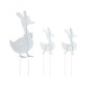 Glitzhome Set of 3 Easter Metal Duck Family Yard Stake  (KD)