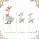 Glitzhome Set of 3 Easter Metal Duck Family Yard Stake  (KD)