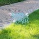 Glitzhome 24"L Metal Happy Easter Yard Stake (KD)