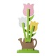 Glitzhome 30"H Easter Wooden Tulip Porch Decor (KD)