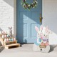 Glitzhome Set of 2 24"H Easter Wooden Bunny Porch Decor(KD)