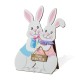 Glitzhome Set of 2 24"H Easter Wooden Bunny Porch Decor(KD)