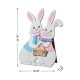 Glitzhome Set of 2 24"H Easter Wooden Bunny Porch Decor(KD)