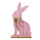 Glitzhome 24"H Easter Wooden Pink Bunny Porch Decor (KD)