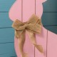 Glitzhome 24"H Easter Wooden Pink Bunny Porch Decor (KD)