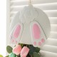 Glitzhome 26"H Easter Metal Bunny & Tulip Teardrop Wall Decor