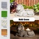 Glitzhome 20"L Zen-Style Lying Lion Polyresin Outdoor Fountain with Pump and LED Light (KD)