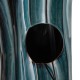 Glitzhome 29.5"H 4-Tiered Turquoise Wavy Textured Outdoor Ceramic Fountain with Pump and LED Light (KD)