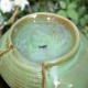 Glitzhome 11.5"H Ceramic Sage Green Pot Table Fountain with Pump (KD)