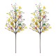 Glitzhome Set of 2 28"H Easter Berries & Eggs & Leaves Picks