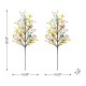 Glitzhome Set of 2 28"H Easter Berries & Eggs & Leaves Picks